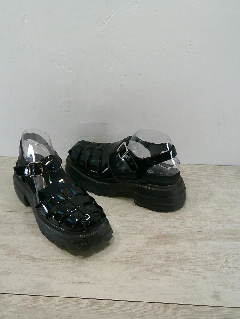 Katy Perry The Geli Combat Fisherman Y2K 90's Style Platform Sandals SZ 9M | 39